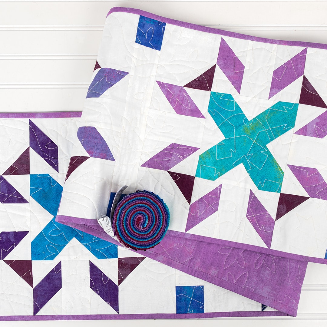 A Jelly Roll Star Quilt Using Just One Binding Tool – Quilting Cubby