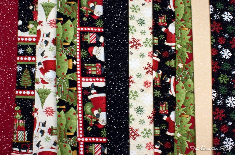 Christmas Santa & Friends Panel Fabric Collection by Debbie Mumm SOLD SEPARATELY