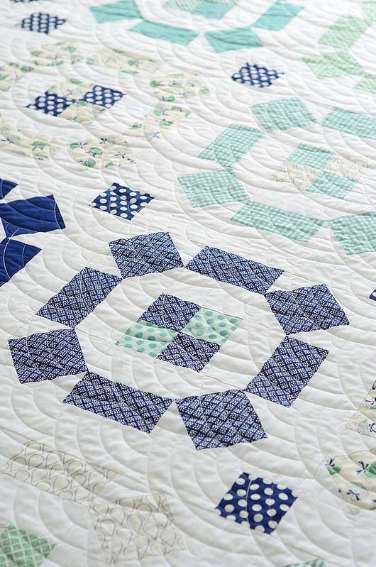 Puddle Jumping Quilt by Thimble Blossoms featuring April Showers by Bonnie & Camille for Moda Fabrics