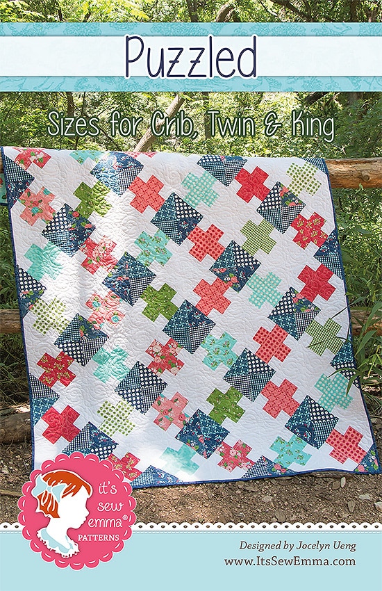 Puzzled Pattern by It's Sew Emma - The Jolly Jabber Quilting Blog
