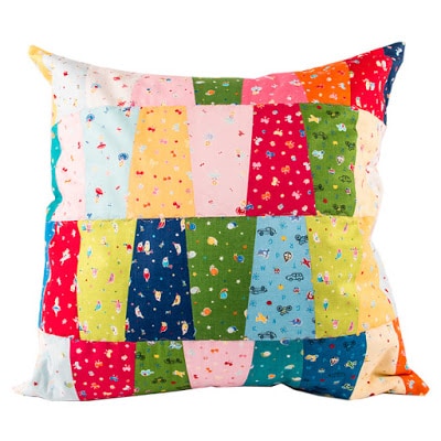 Fab Five Ruler pillow - uses the Fab Five Ruler - a fun quilting ruler with a unique shape