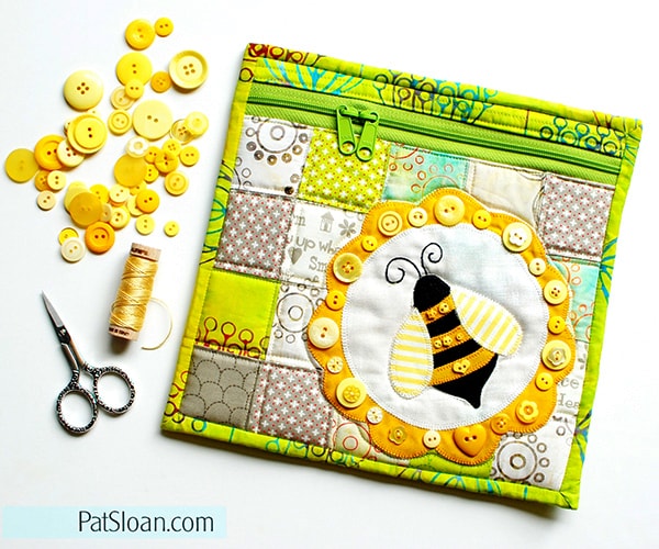 http://blog.patsloan.com/2016/07/pat-sloan-free-bumble-bee-pouch-pattern.html