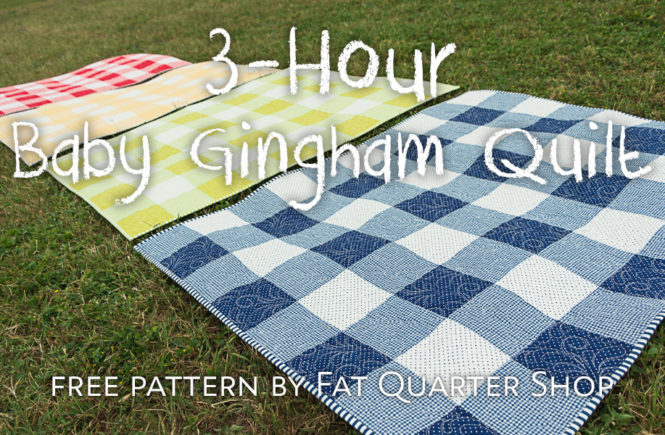 3-Hour Baby Gingham Quilt