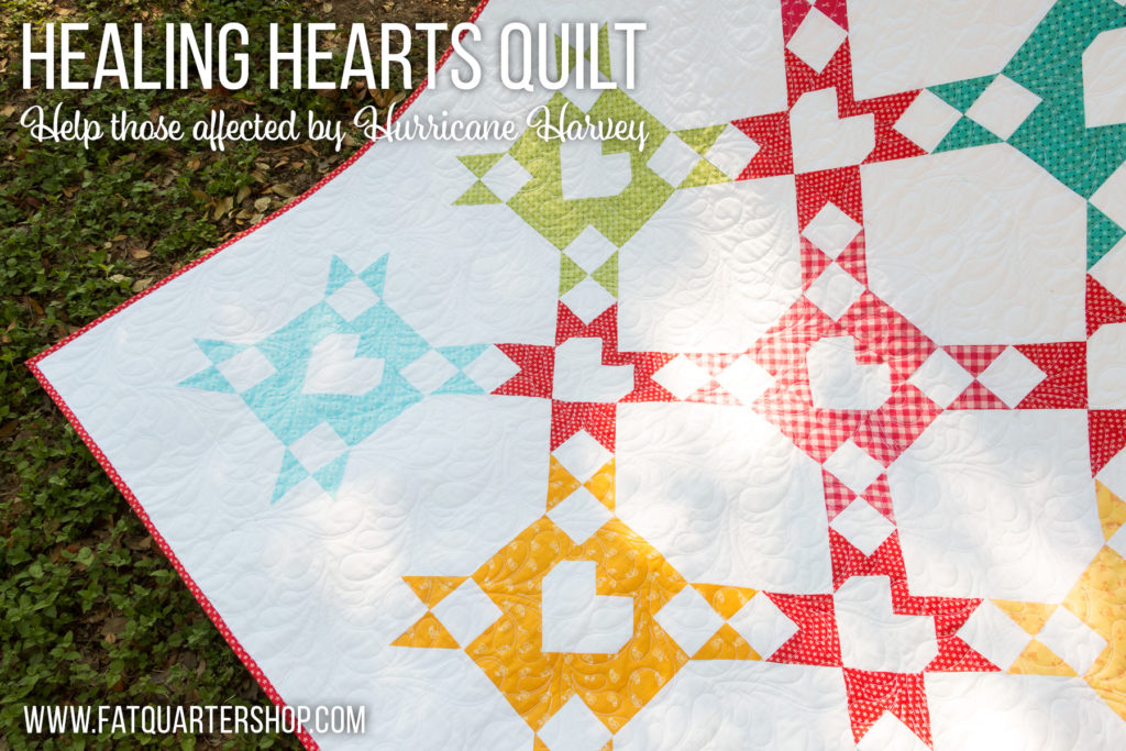Healing Hearts quilt for Hurricane Harvey flood relief