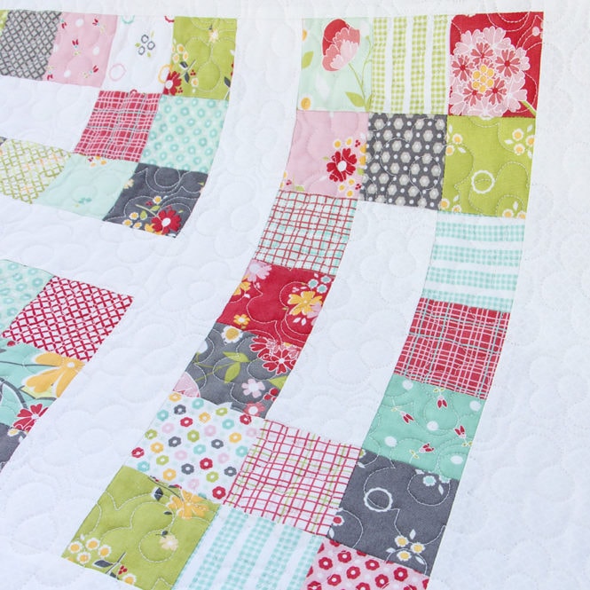 The beautiful quilt kit used to make our version of this quilt features ...