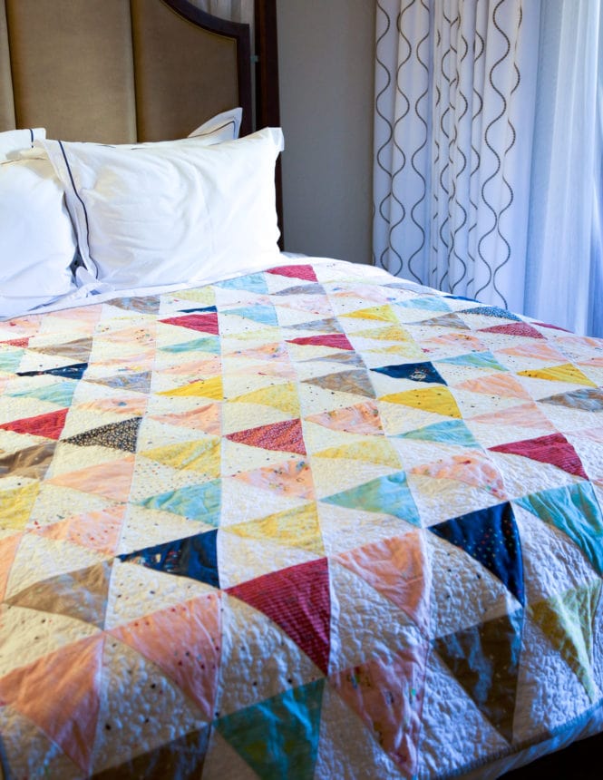 The Dear Diary Triangle Quilt by Minki Kim