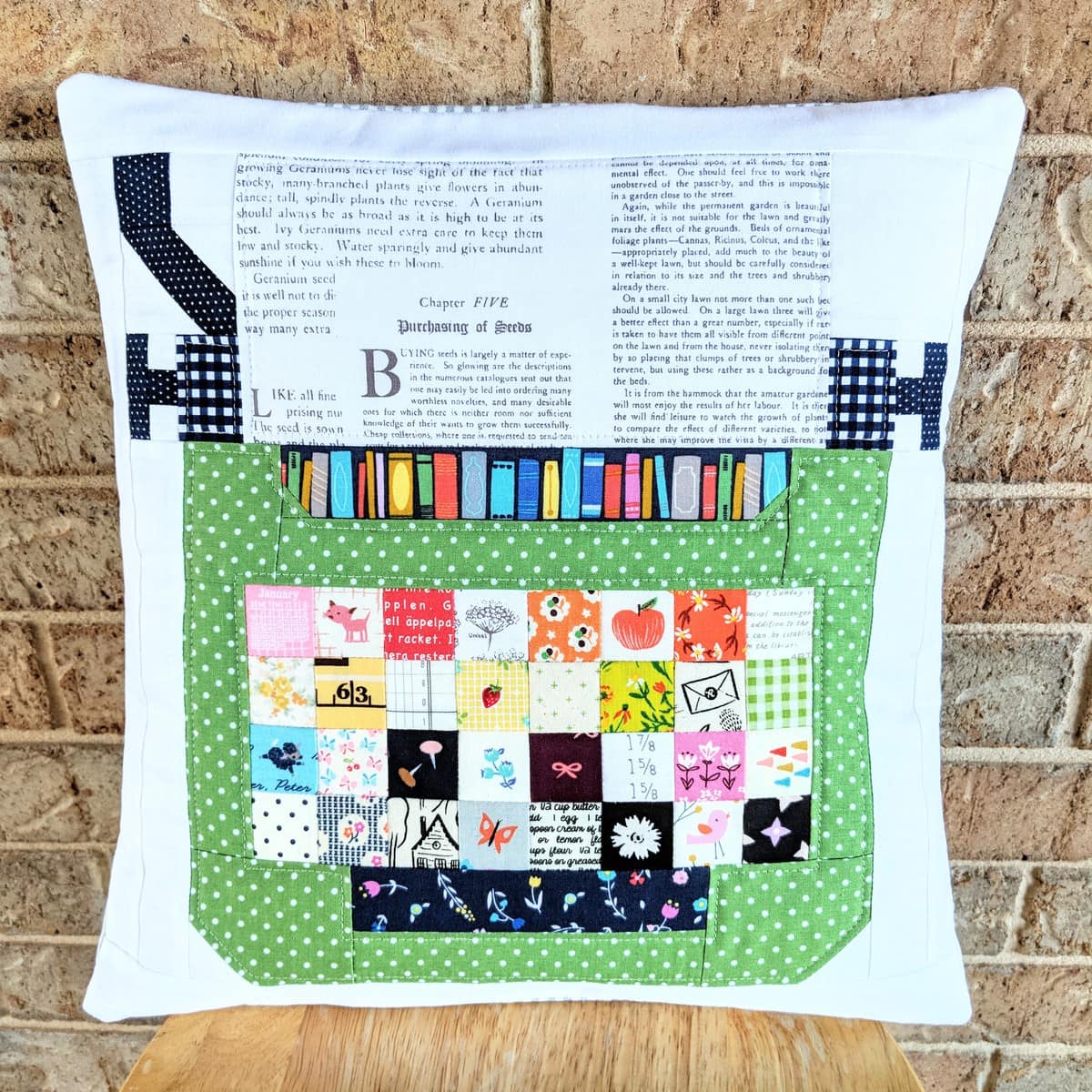 Typewriter block by Heidi of Fabric Mutt