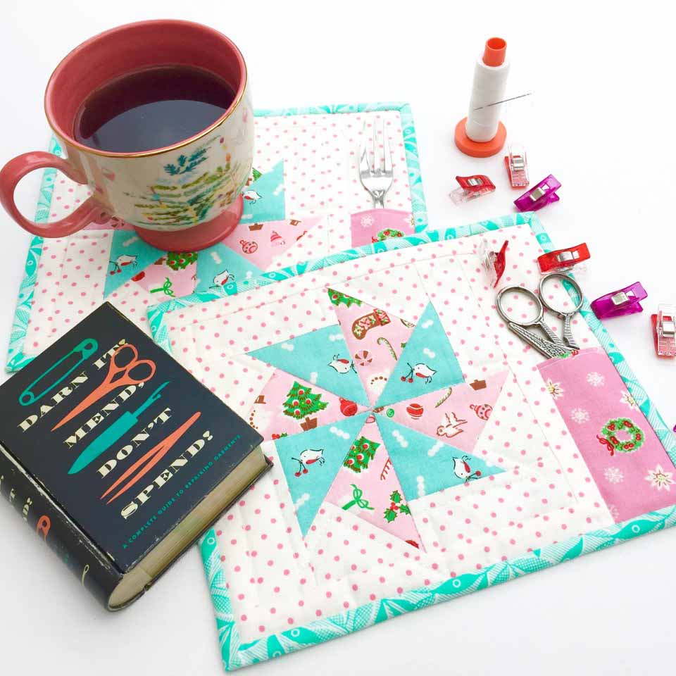 Vintage Pinwheel Block Kerry of Very Kerry Berry