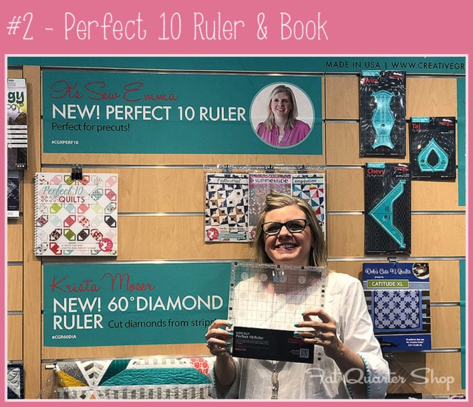 Perfect 10 Ruler by Creative Grids and Perfect 10 Quilts Book by It’s ...
