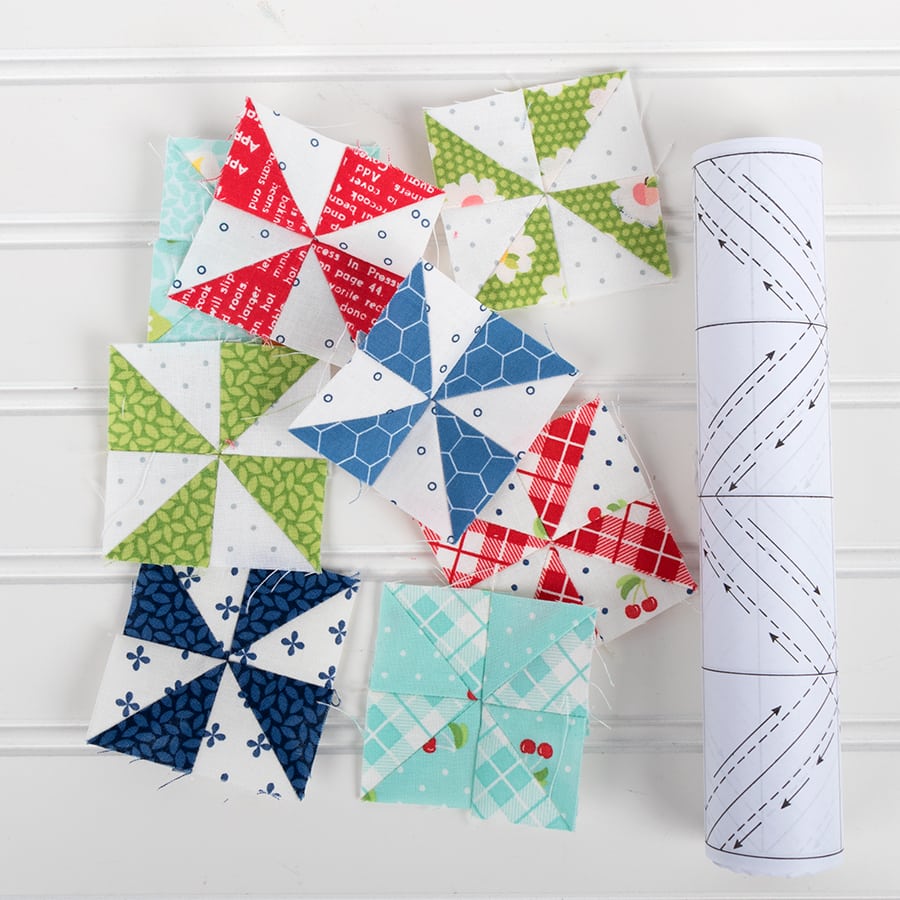 900px x 900px - How to use up your fabric scraps: Patchwork Pinwheels - The Jolly Jabber  Quilting Blog