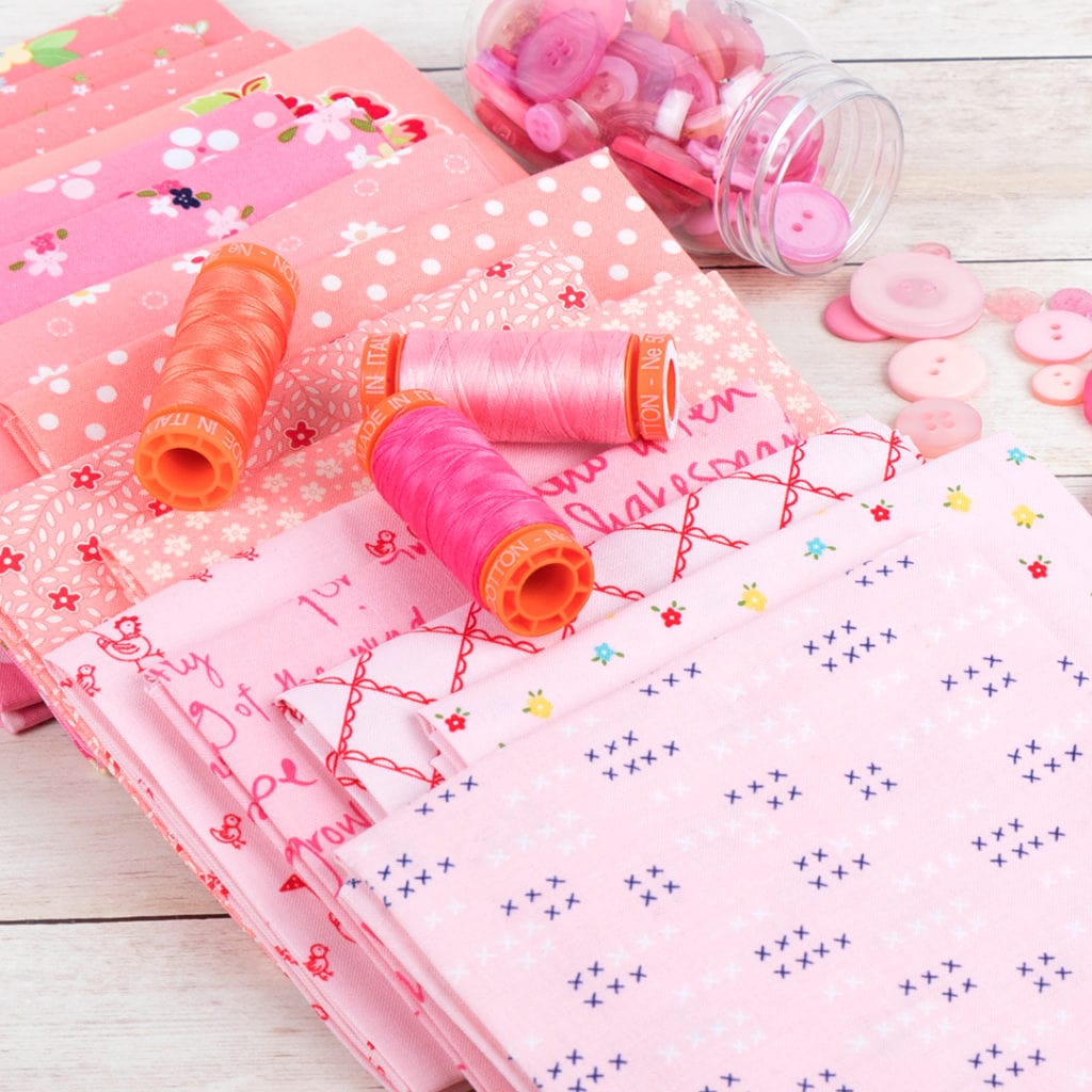 Sew Colorful Fat Quarter Blenders in Pink