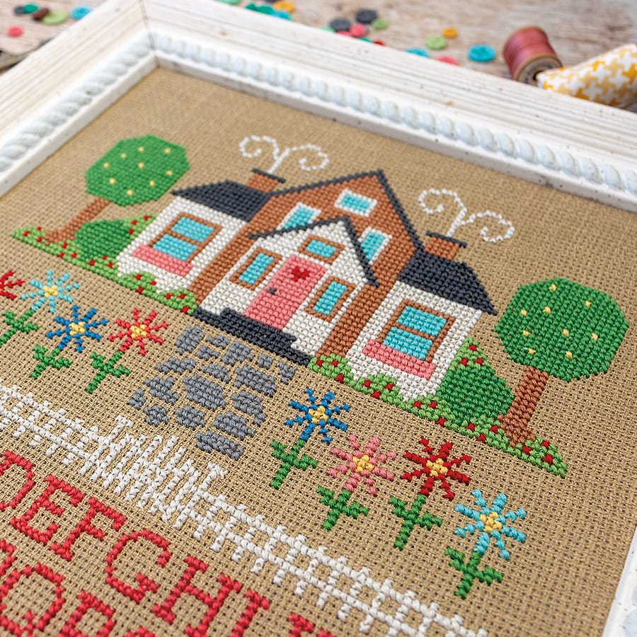 Quilter's Cottage Cross Stitch Pattern by Lori Holt of Bee in my Bonnet