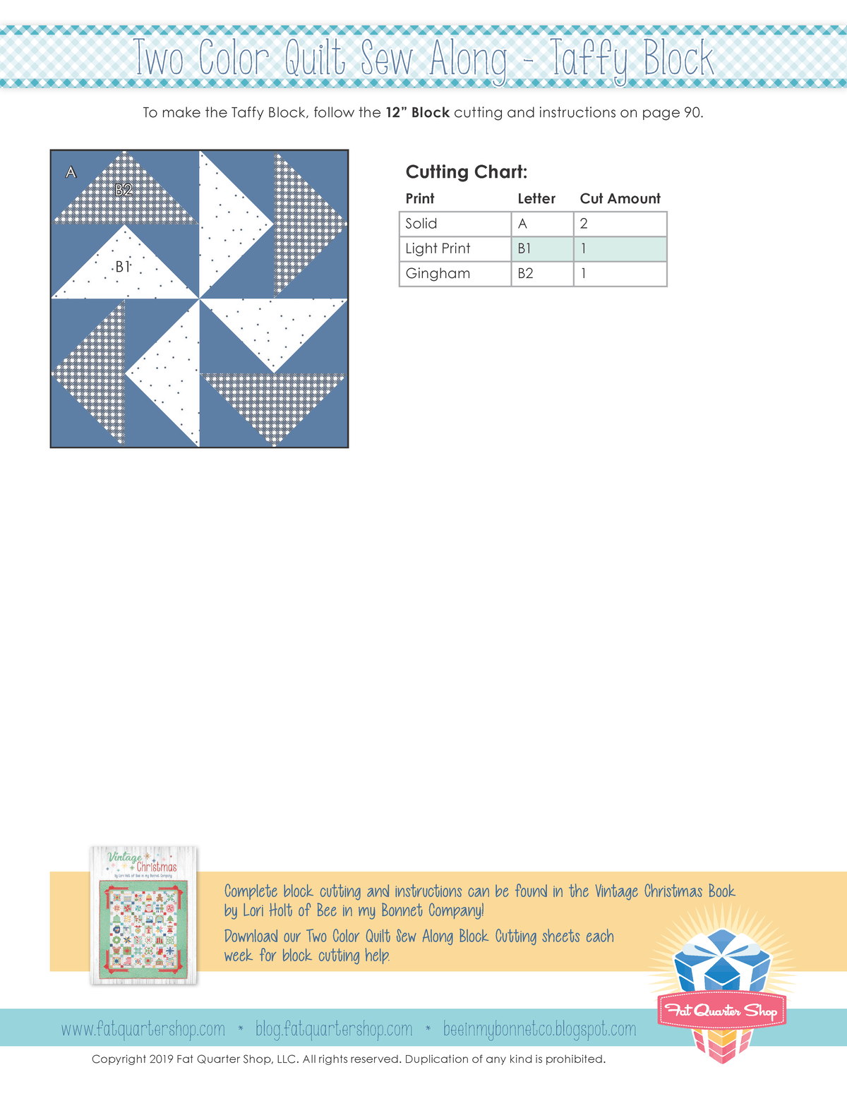 click to download taffy block cutting instructions