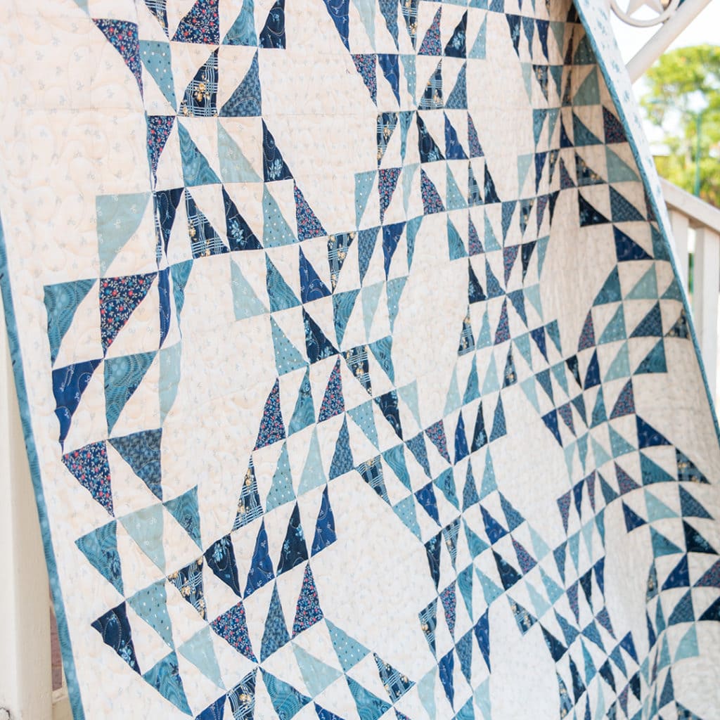 Our complete Ocean Waves quilt pattern gives instructions for making