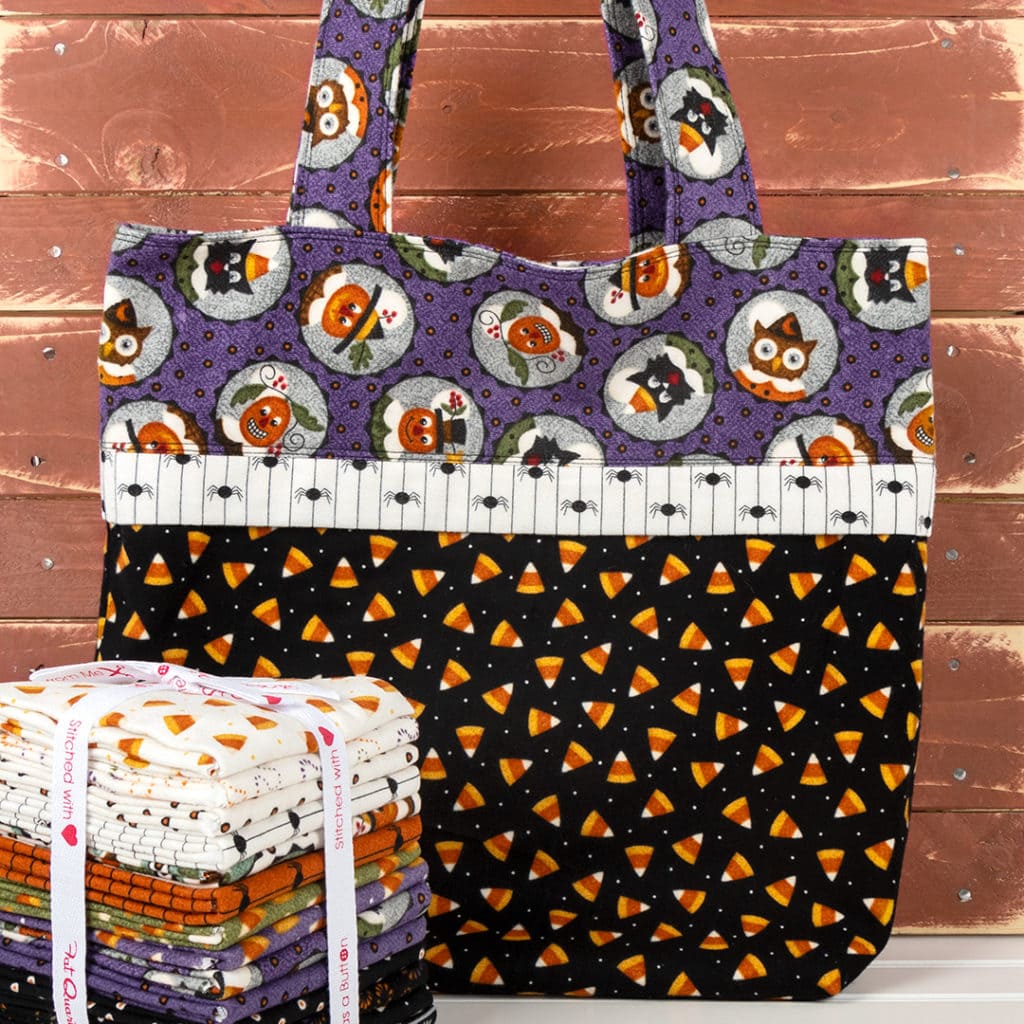 Teresa of Fat Quarter Shop sewed with Happy Jacks and Friends by Bonnie