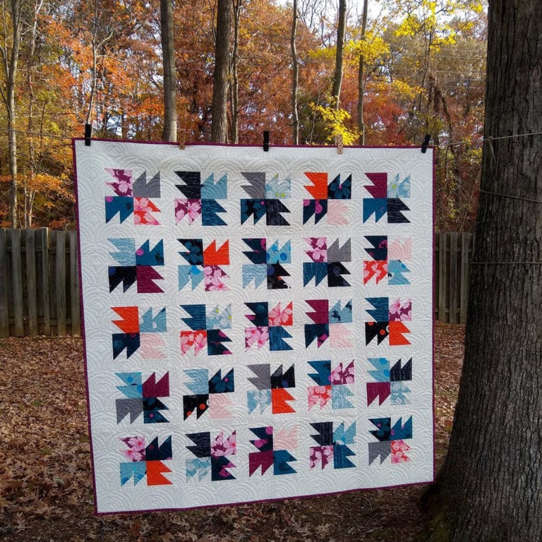 Pat Sloan pieced her Snickerdoodle blocks into a Snickerdoodle quilt