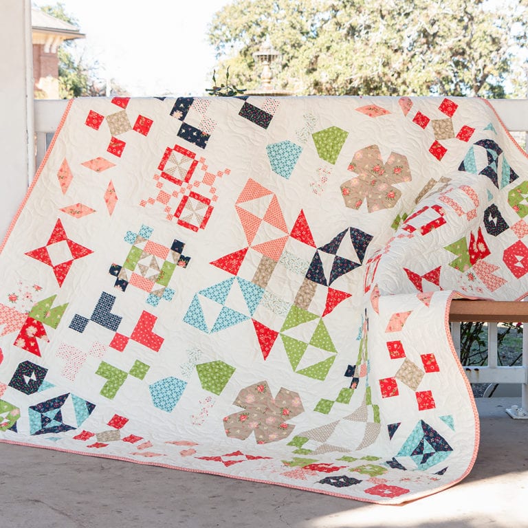 Sue sewed her quilt in Harper’s Garden by Sherri & Chelsi for Moda ...