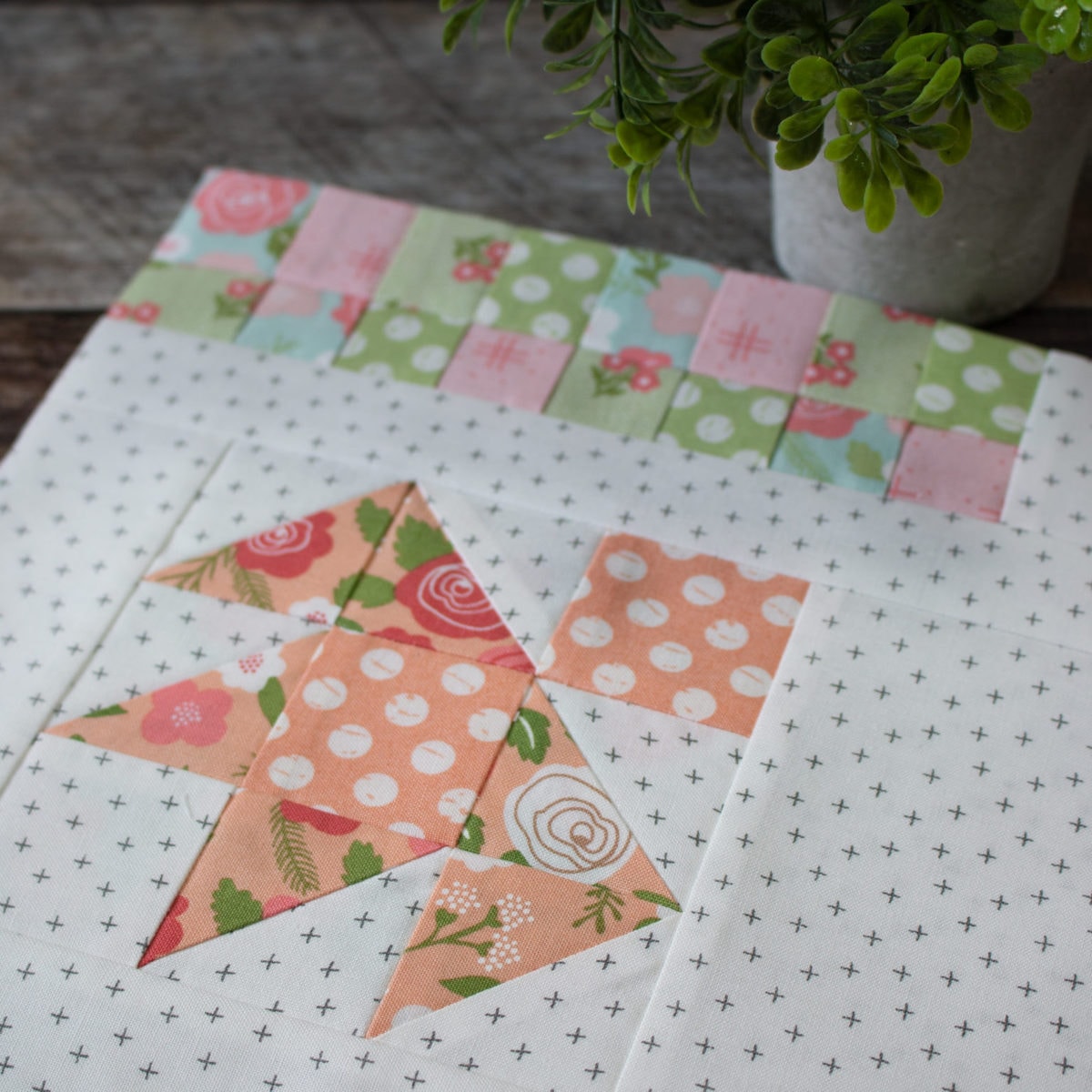 Small Patchwork Framed Block