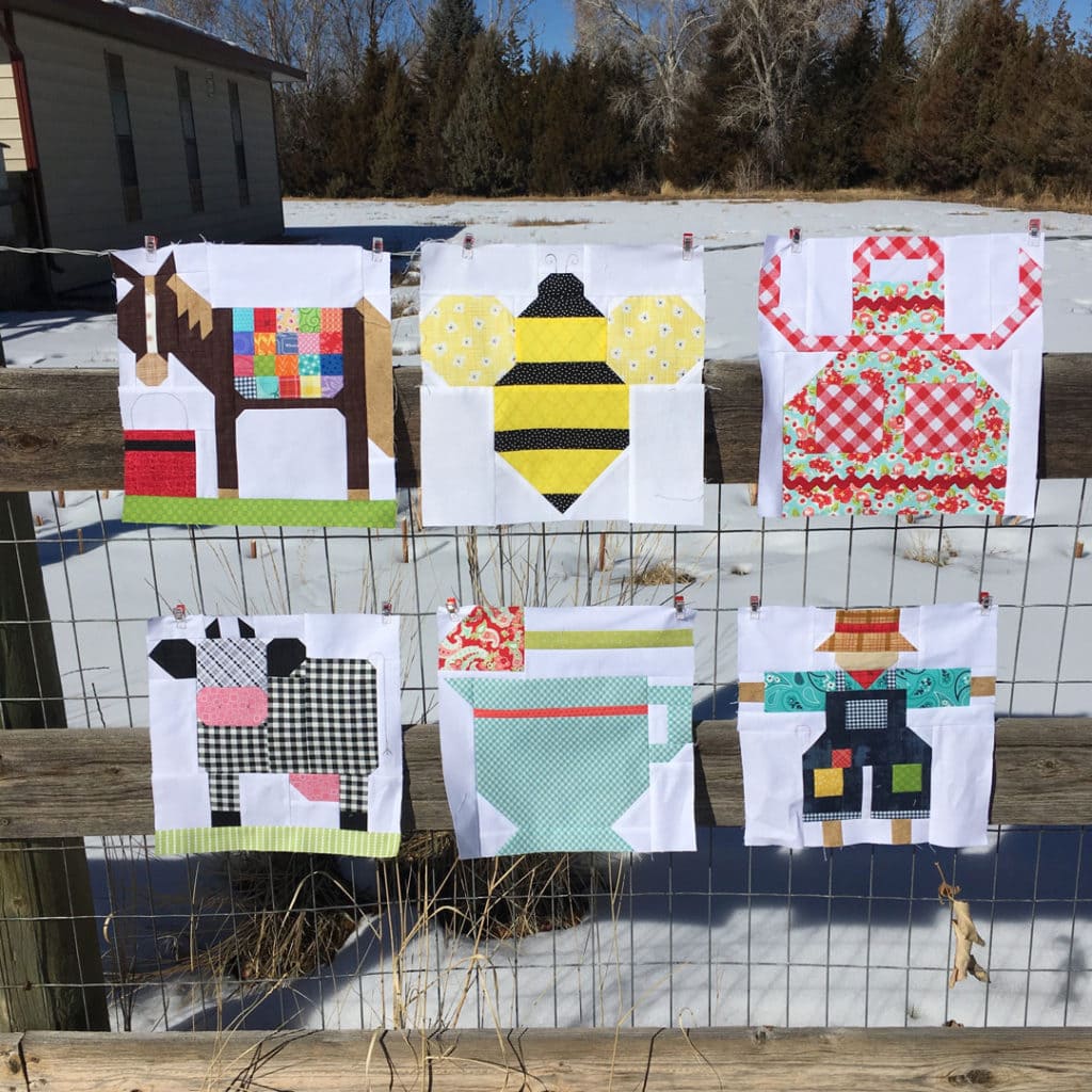 Tanya of Tanya Quilts in CO. sewed up some Farm Girl Vintage 2 quilt blocks.