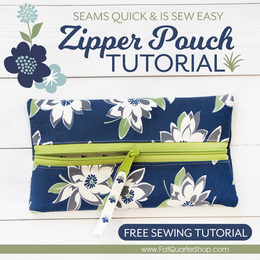 DIY Zipper Pouch Tutorial  An Easy SEWING PROJECT 