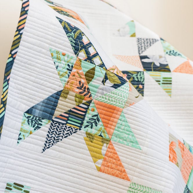 Here’s a close up of the matchstick quilting that Nova did on her home