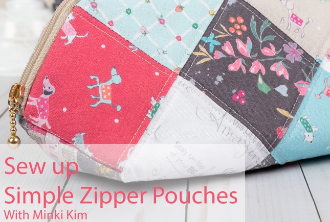Zipper Pouch Tutorial: How to Sew a Simple Pouch from Scraps - Suzy Quilts