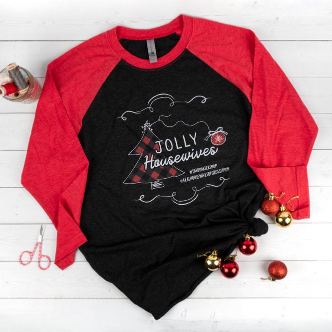 Stitching with the Housewives Jolly Housewives Christmas T-Shirt