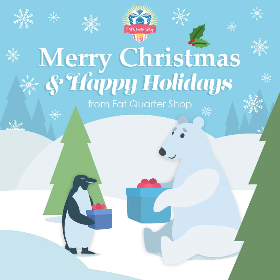 happy holidays polar bear