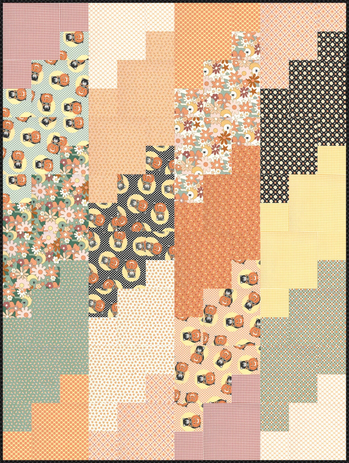 Kitty Corn by Urban Chiks for Moda Fabrics is nothing short of spooky