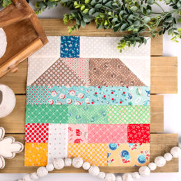 DOWNLOAD THE FREE BRICK HOUSE SCRAP QUILT PATTERN