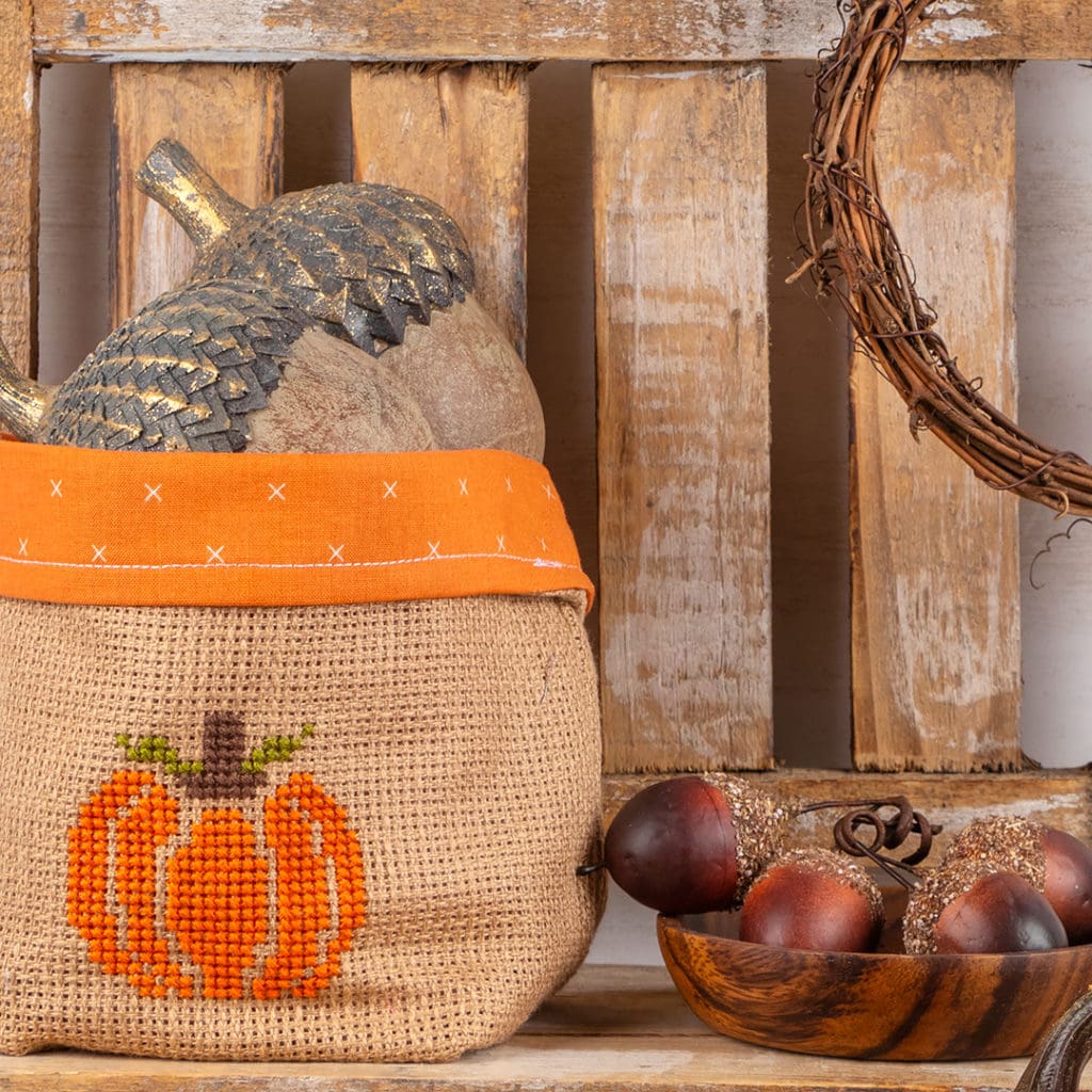 Petite Stitches: Thanksgiving Cross Stitch Bag