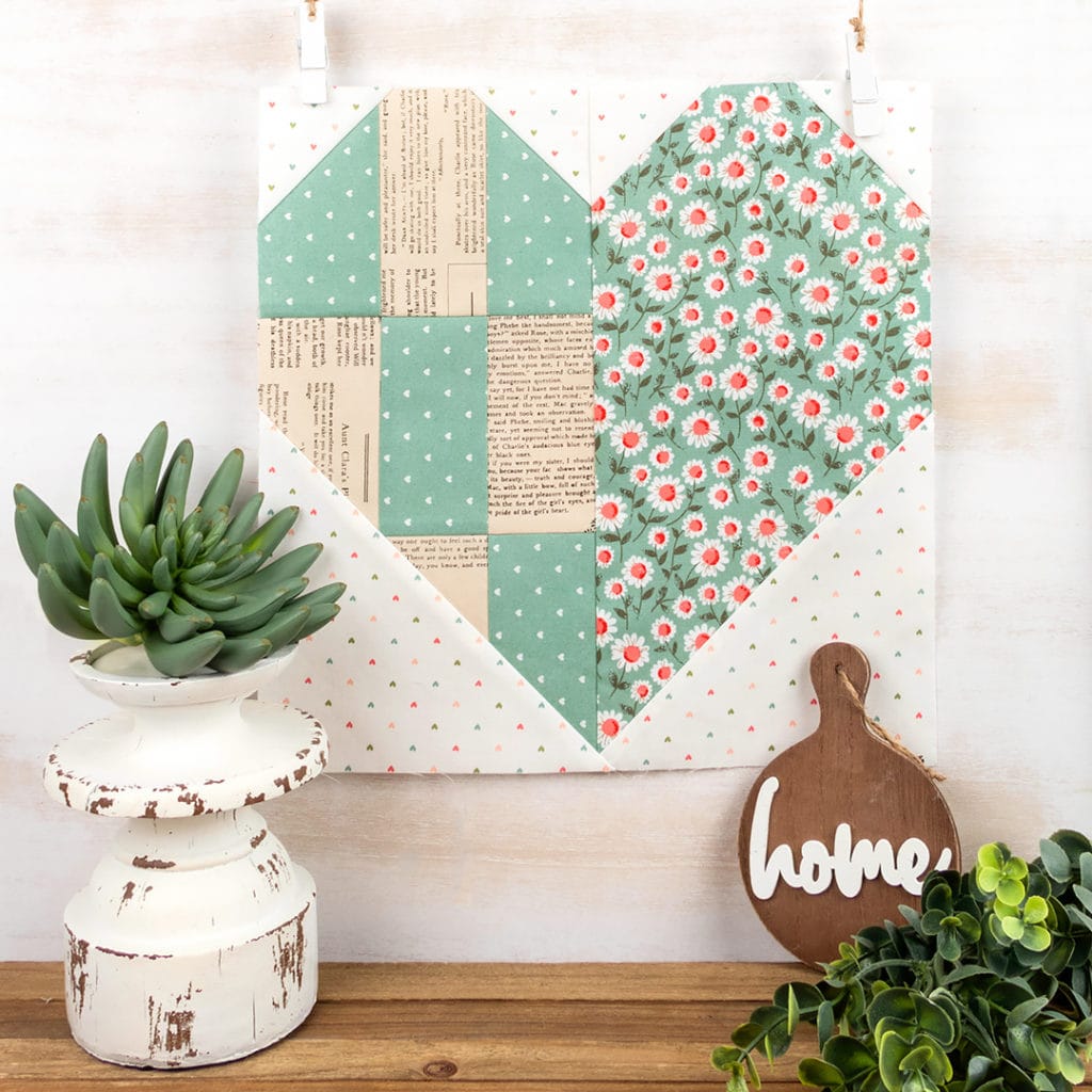 Deborah made her blocks with Love Note by Lella Boutique for Moda Fabrics 