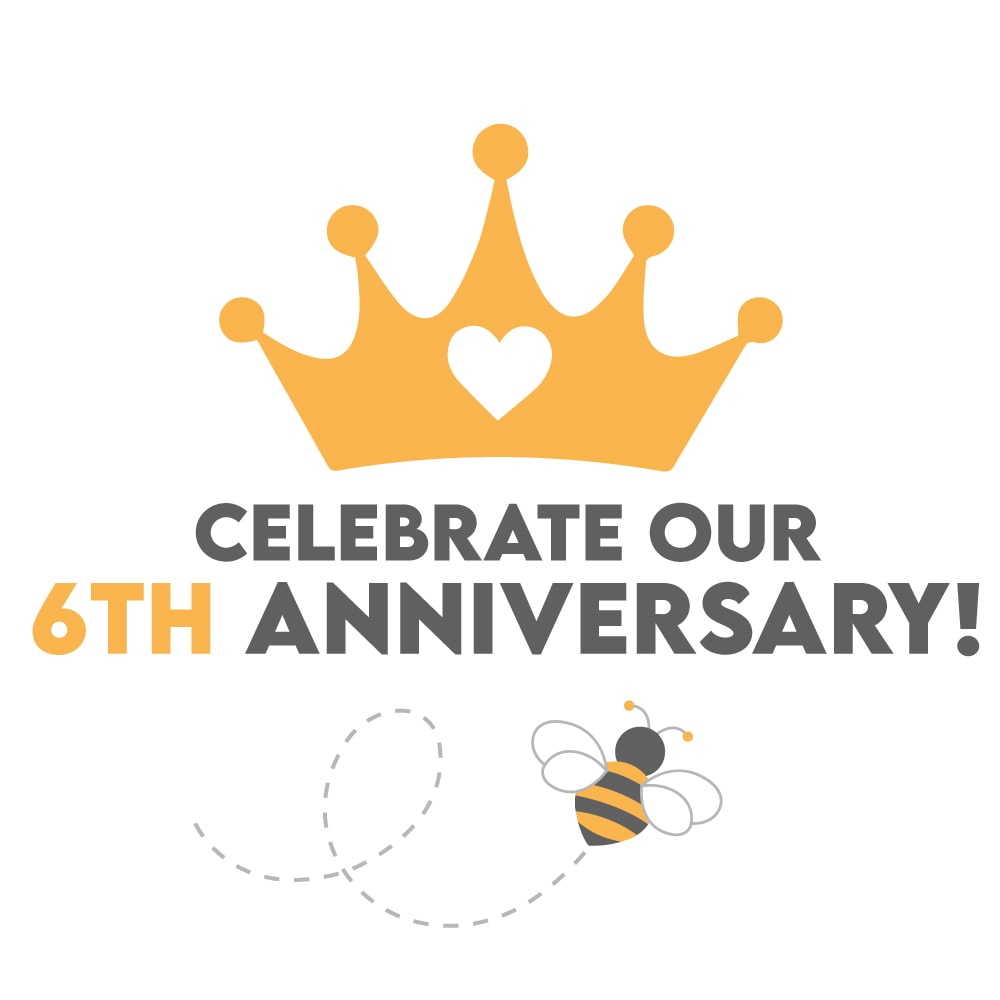 Celebrate our 6th anniversary graphic