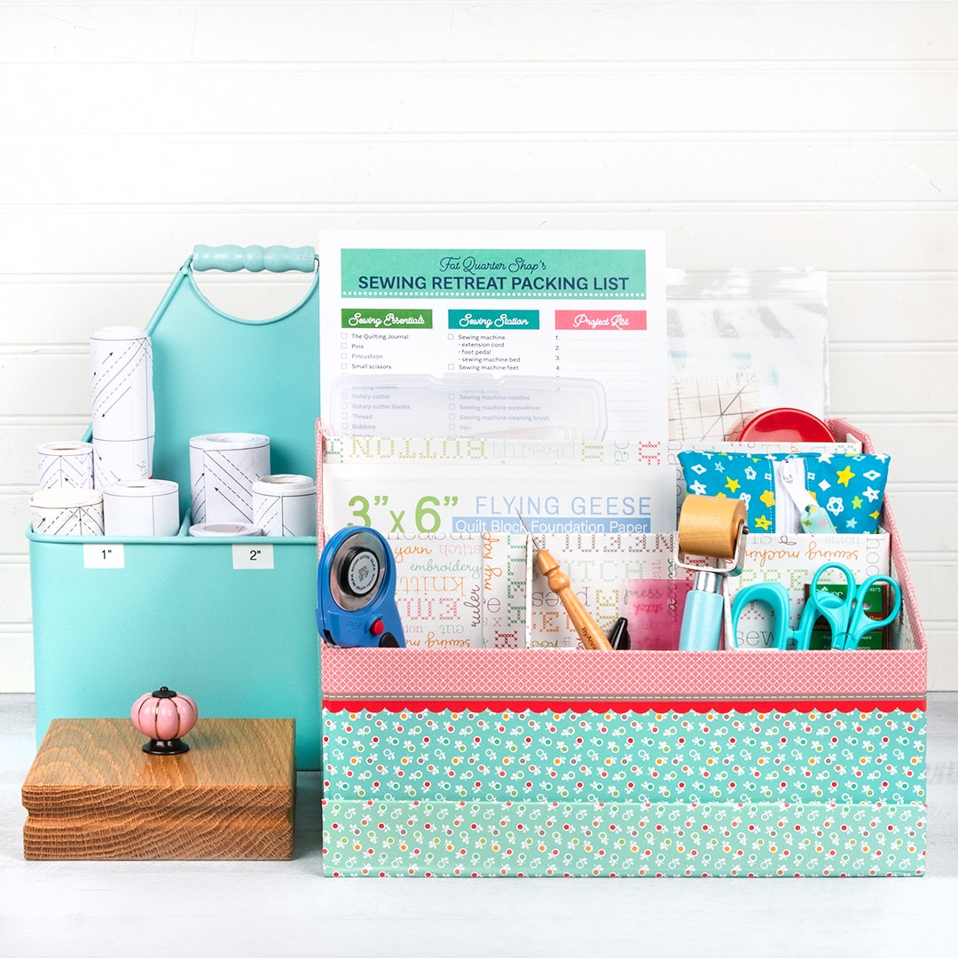 Here are some sewing essentials I’m packing to take on a weeklong retreat.