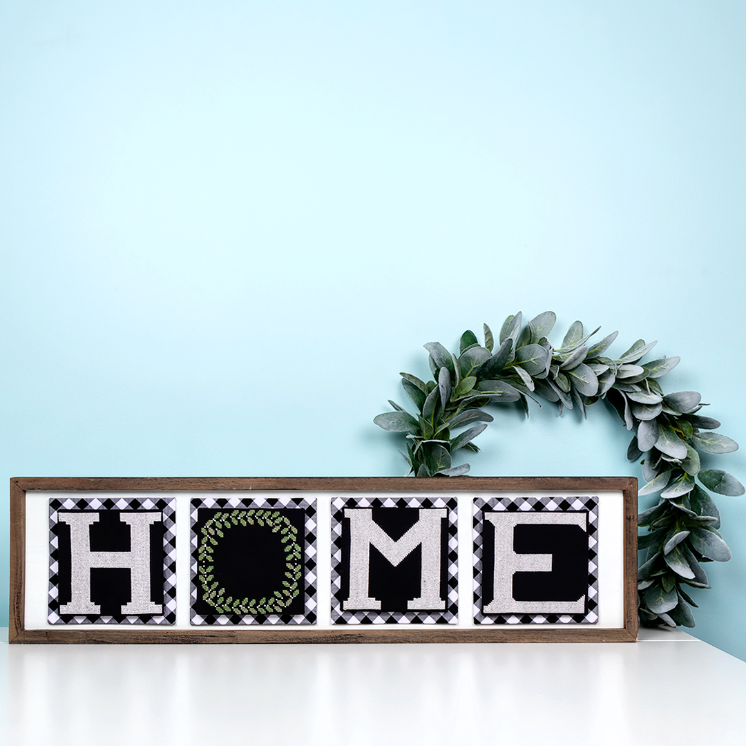 Home is Where the Wreath is from Kimberly's Summer Cross Stitch Projects