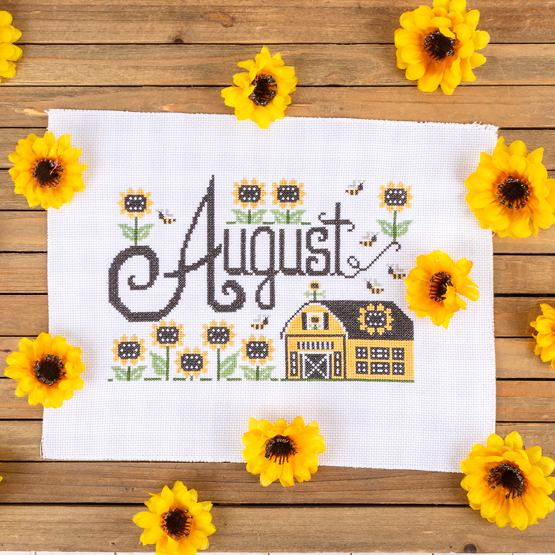 August Month 2 Month from Kimberly's Summer Cross Stitch Projects