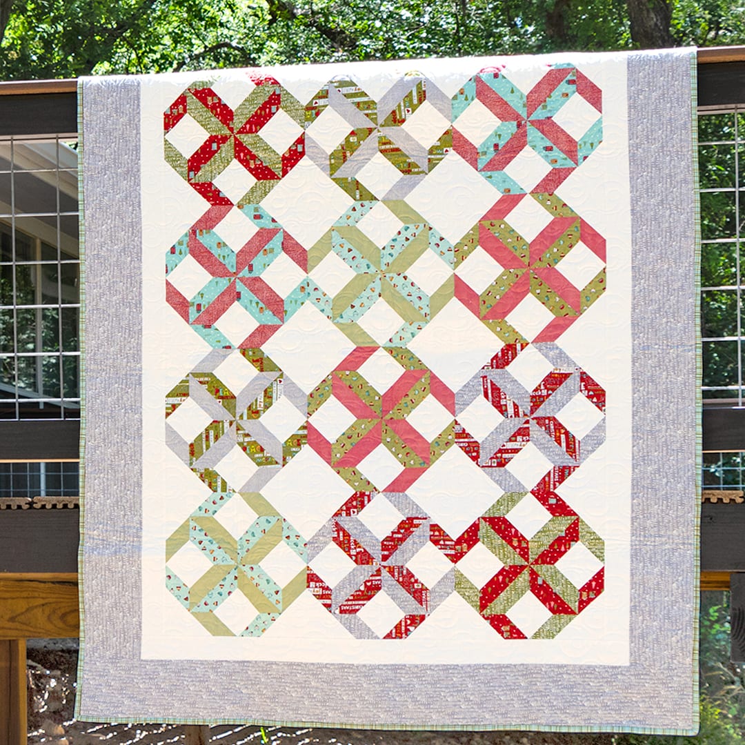 Shaded Trail Quilt Pattern from Fat Quarter Shop