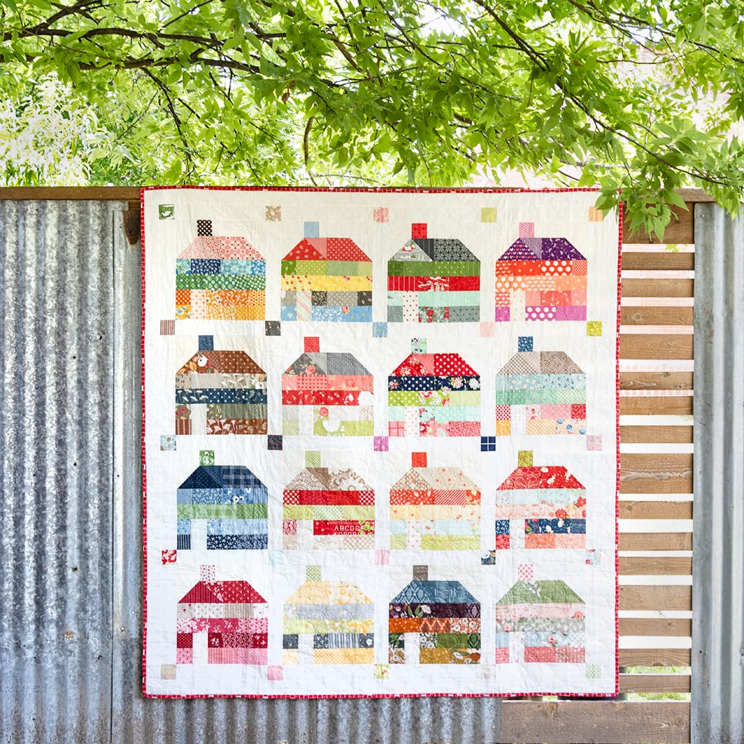 Brick House Quilt by Fat Quarter Shop for Scrappy September