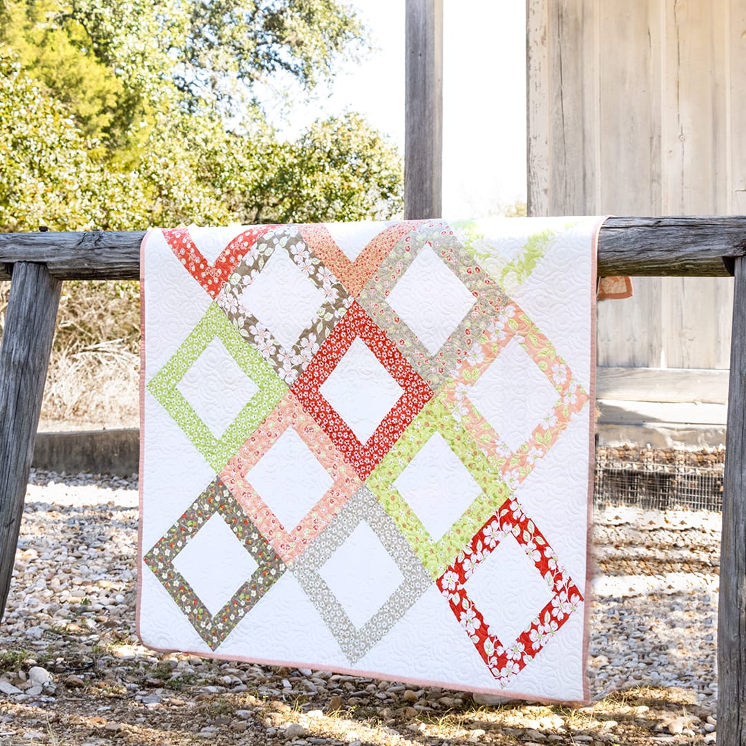 This Scrappy September idea is a quilt Kimberly Jolly made with leftover Jelly Rolls