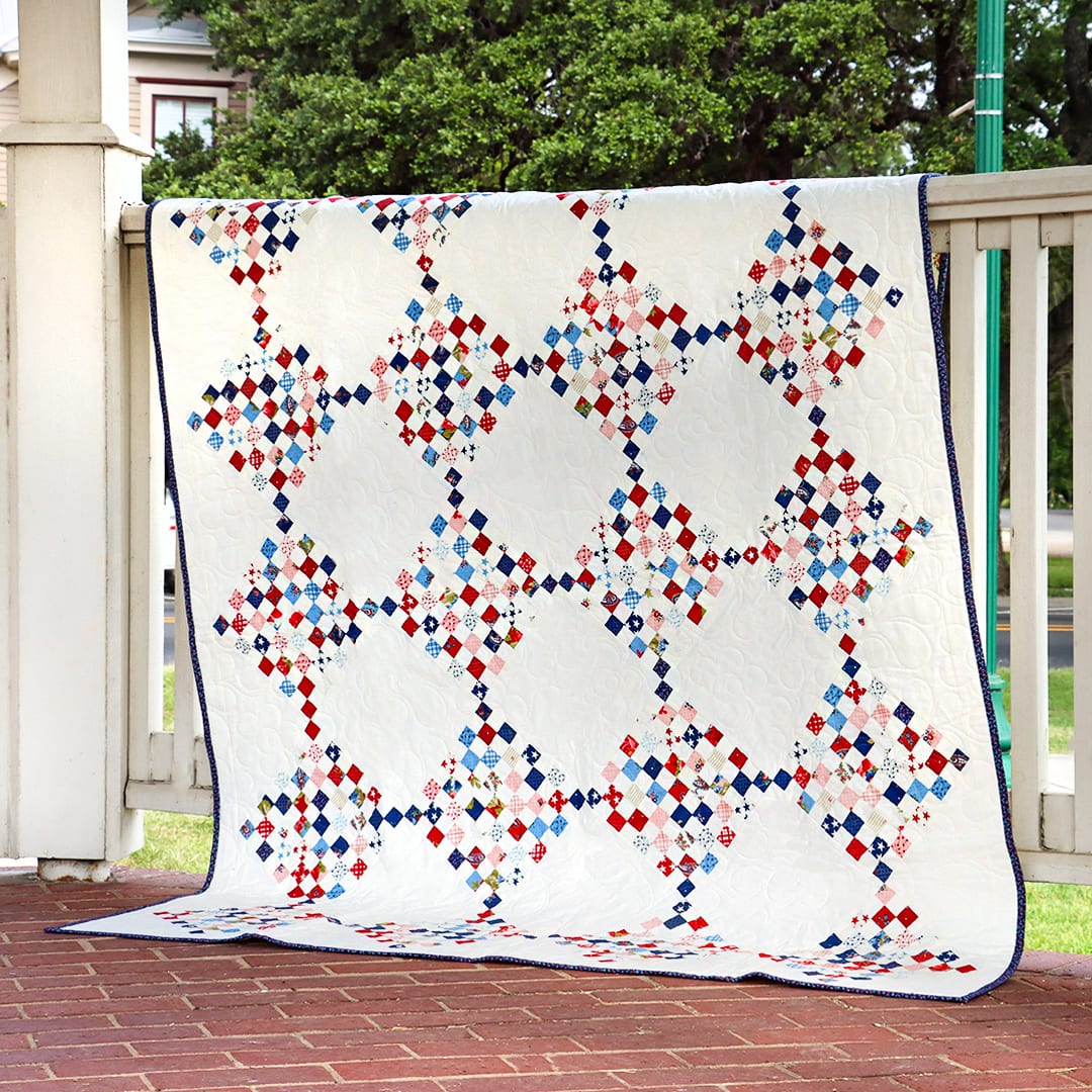 Postage Stamp Classic and Vintage Quilt is a great option for Scrappy September Quilts