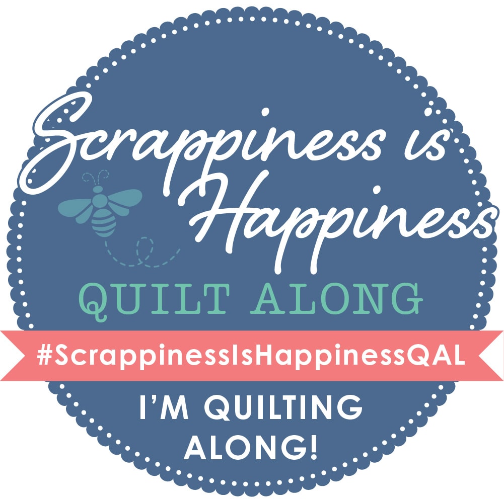 Scrappiness is Happiness Quilt Along Graphic Badge