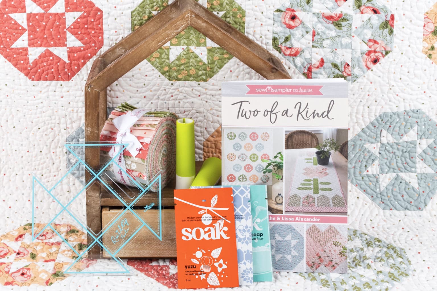 Two of a Kind Country Rose Junior Jelly Roll by Lella Boutique for Moda