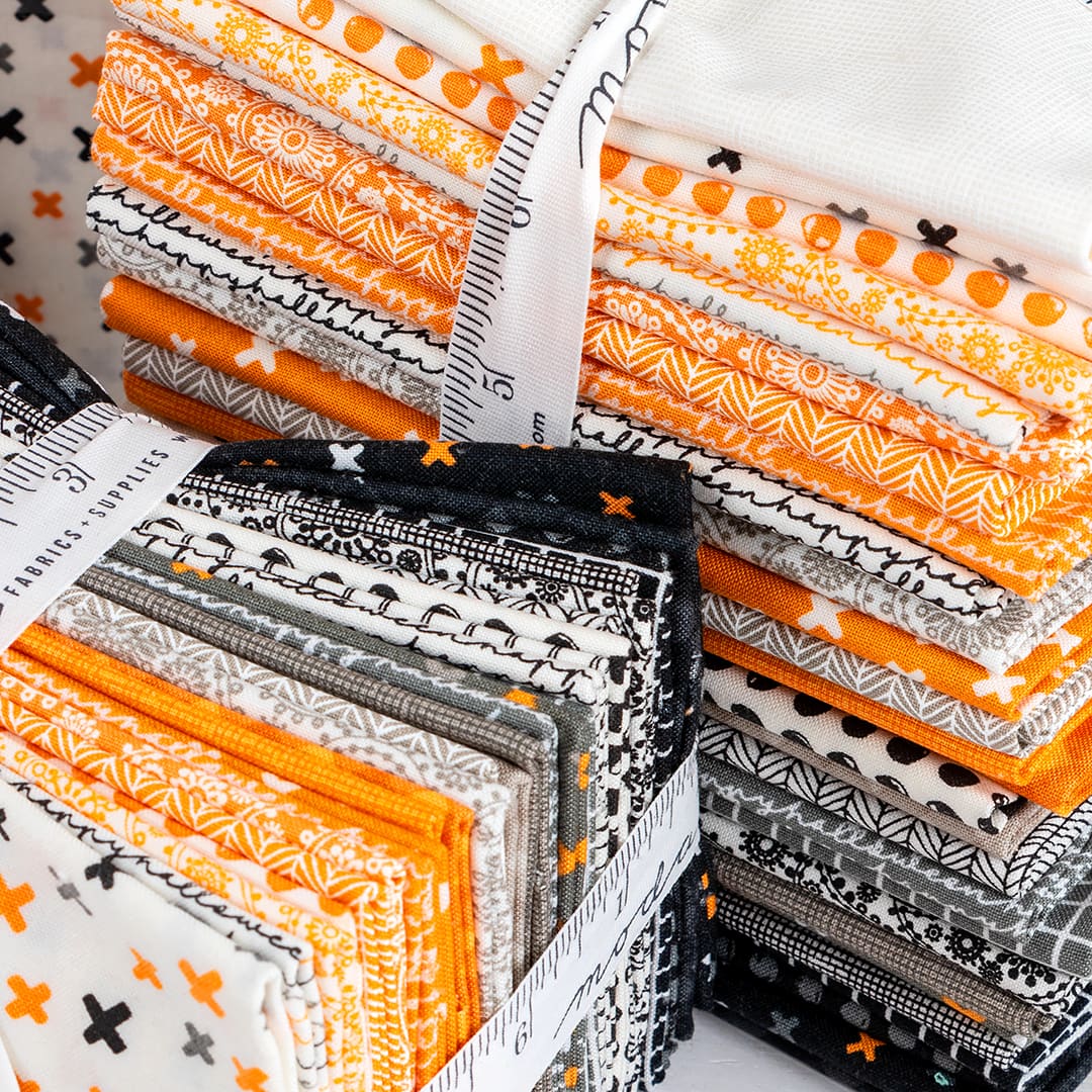 late october fabrics from sweetwater for moda that we used for the wood lily quilt