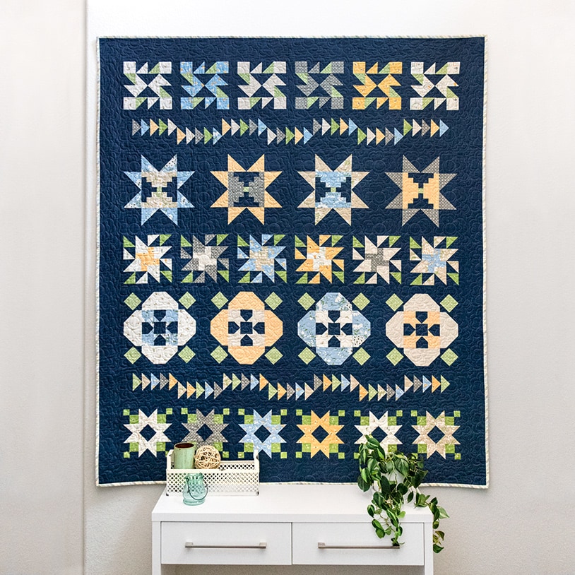 navy blue quilt background