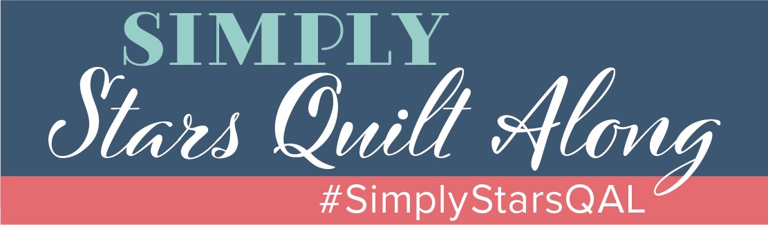 Simply Stars Quilt Along Graphic Header