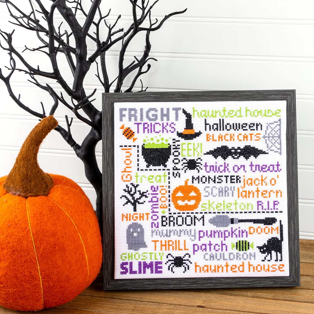 Spook-o-graphy cross stitch halloween pattern