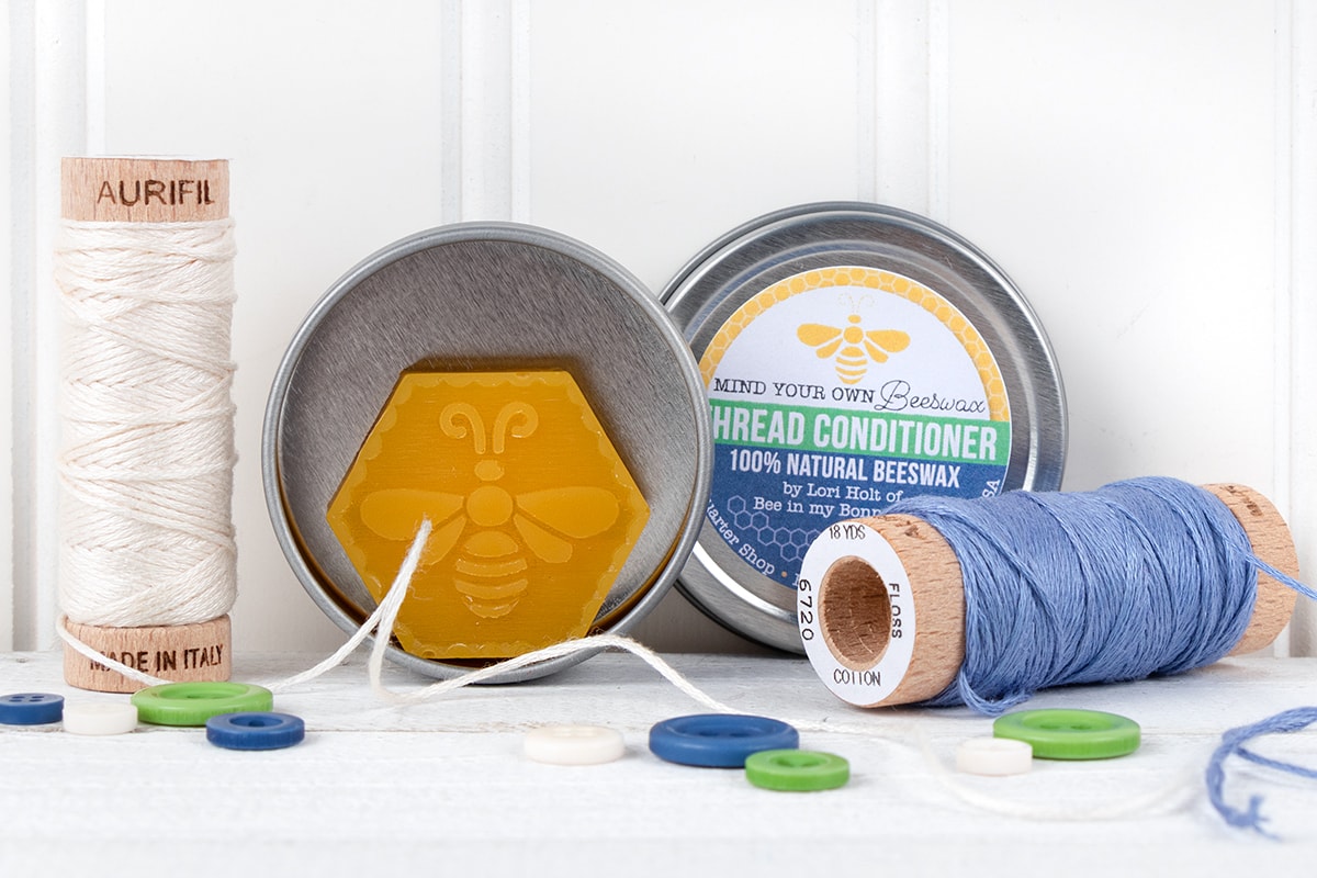 Made from 100 beeswax, Mind Your Own Beeswax Thread Conditioner cuts