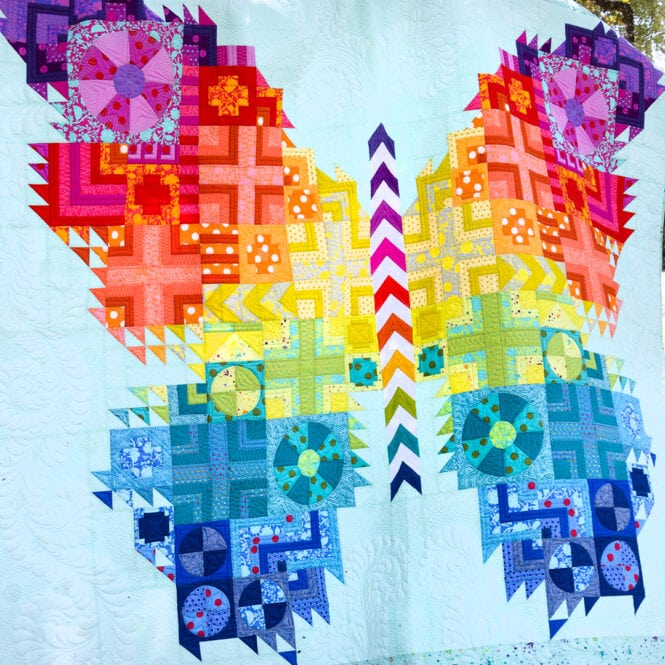 The Butterfly Quilt designed by Tula Pink is a beautiful quilt. Love