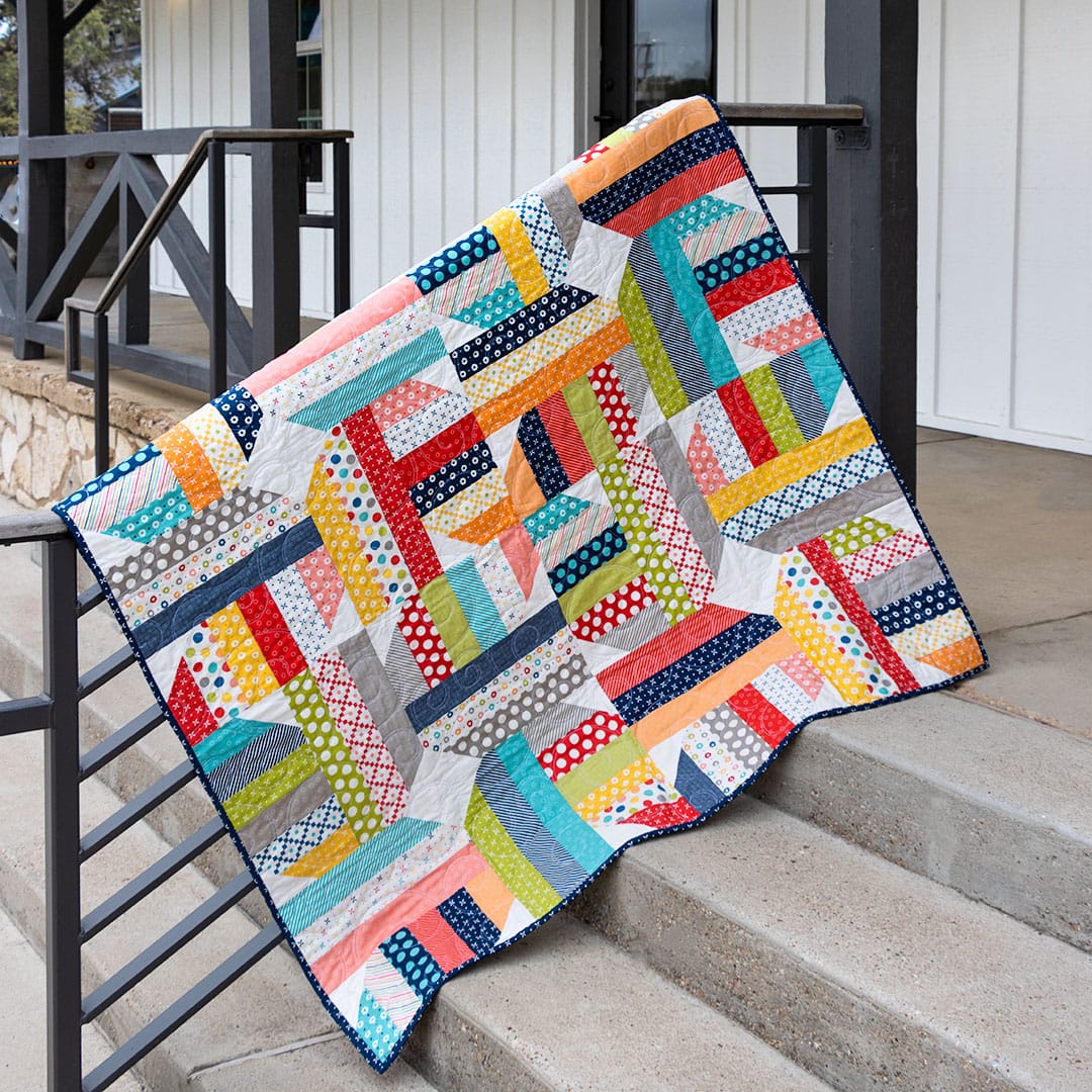 Shortcut Quilt: Jelly Roll Twist - The Jolly Jabber Quilting Blog