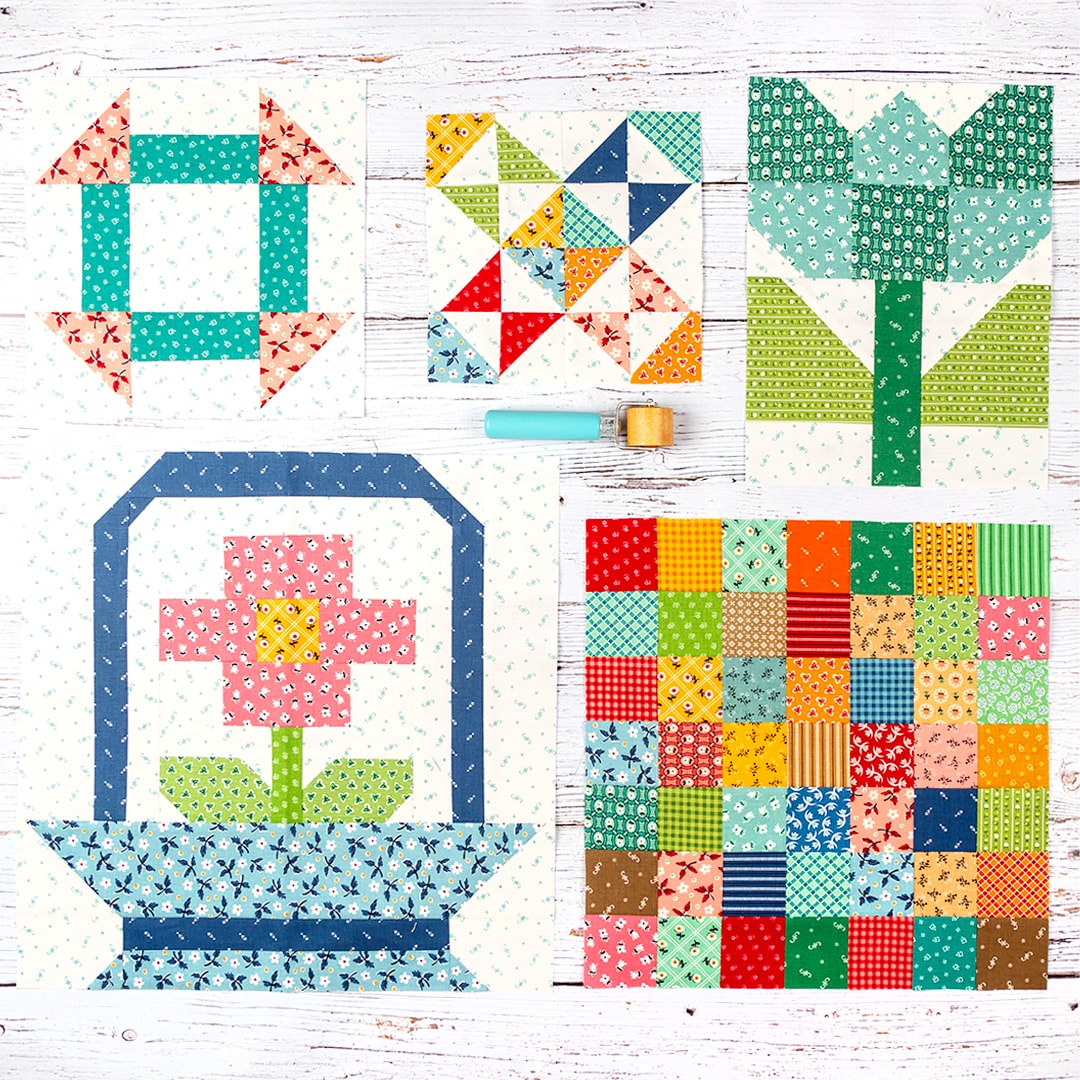 Scrappiness is Happiness Quilt Book by Lori Holt of Bee in My Bonnet Co.  for Its Sew Emma and the Fat Quarter Shop. Scrappy Quilt Patterns 